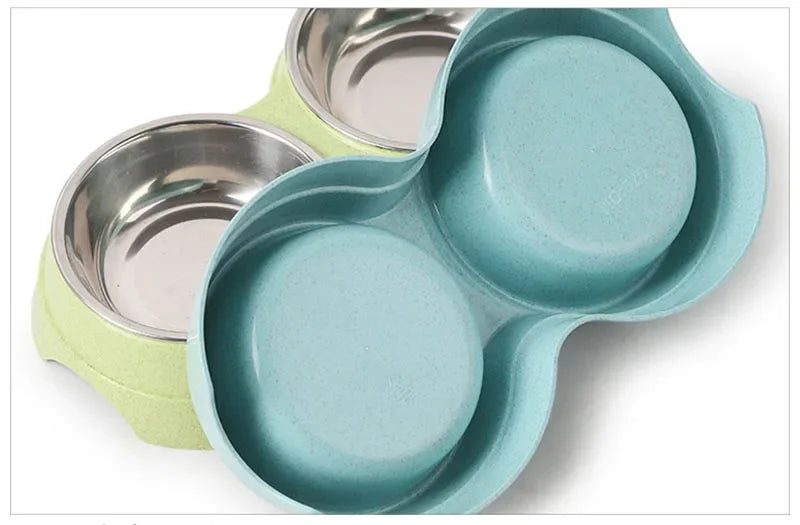 Tigelas duplas para animais de estimação