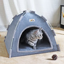 Dobrável casa de gato pet tenda quatro estações universal