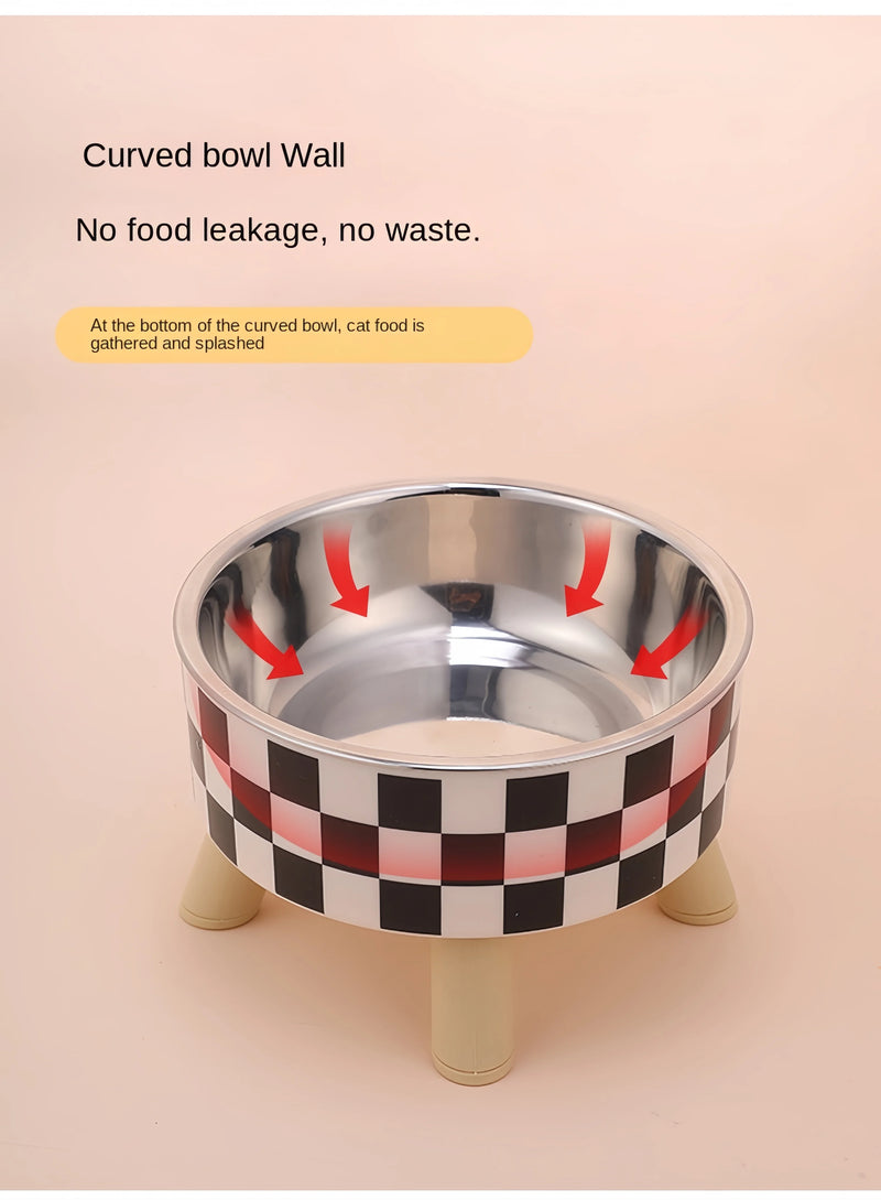 Tigela alimentada para gatos, tigela anti-asfixia para comida de gato