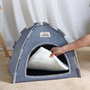 Dobrável casa de gato pet tenda quatro estações universal