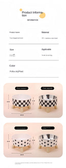 Tigela alimentada para gatos, tigela anti-asfixia para comida de gato