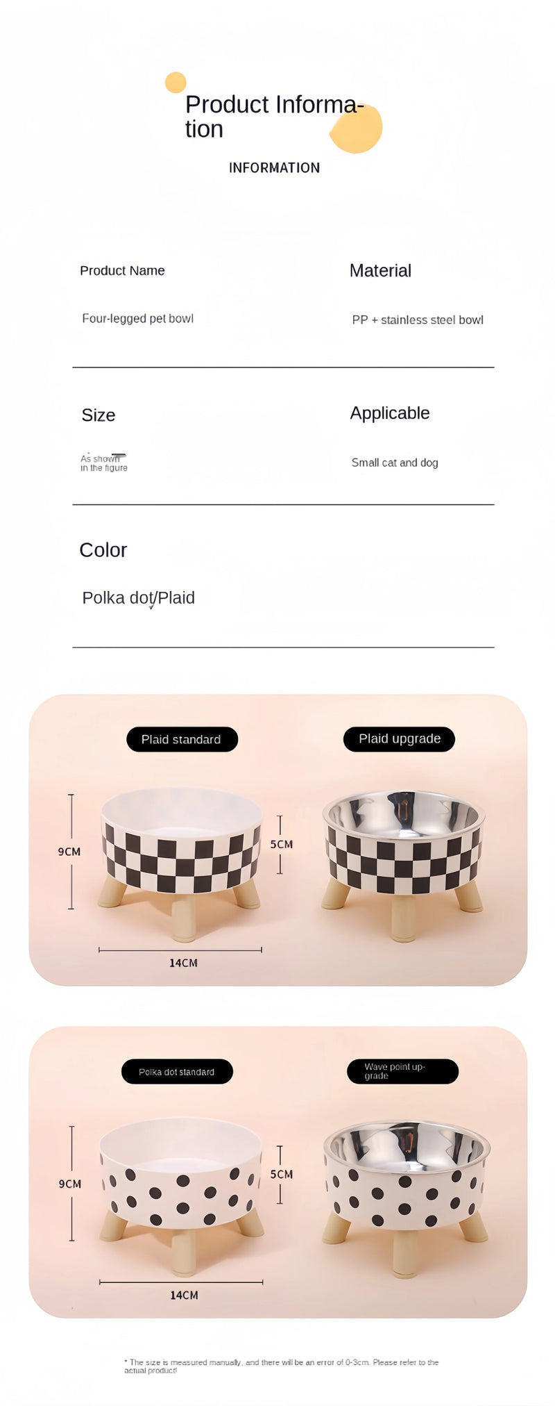 Tigela alimentada para gatos, tigela anti-asfixia para comida de gato