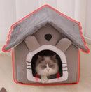 Casa para cães e gatos, quente, lavável, para todas as estações