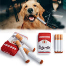 Engraçado interativo brinquedos do cão de pelúcia criativo cigarro interativo