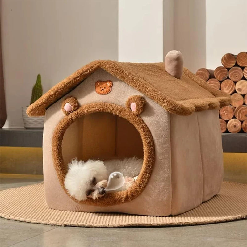 Casa dobrável para animais de estimação, conveniente, lavável