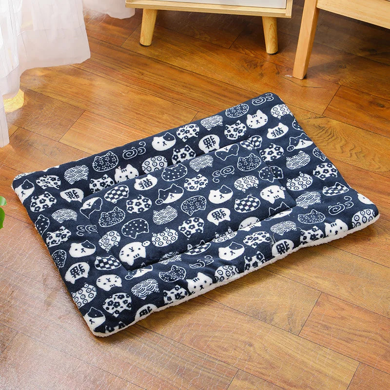 Flanela Pet Sleeping Mat, Cama do cachorro, cama de gato