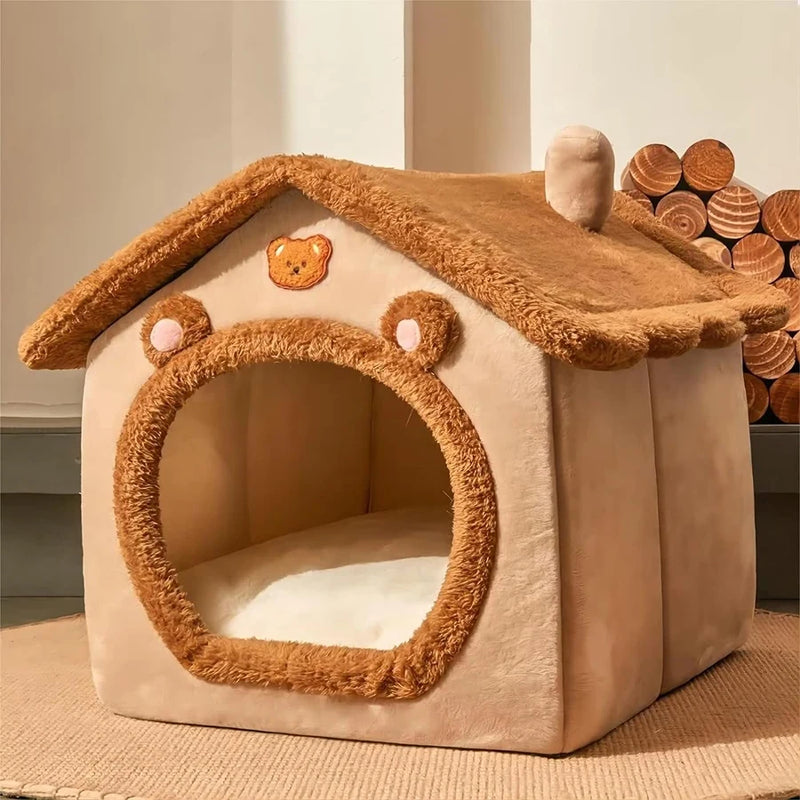 Casa dobrável para animais de estimação, conveniente, lavável