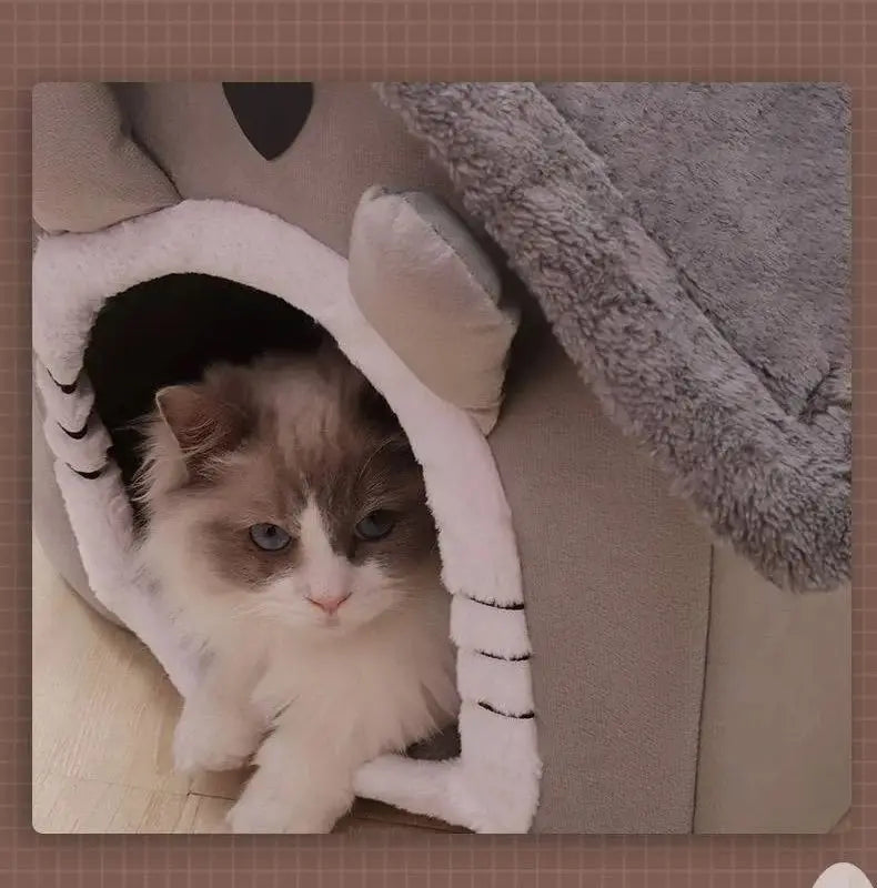 Casa para cães e gatos, quente, lavável, para todas as estações