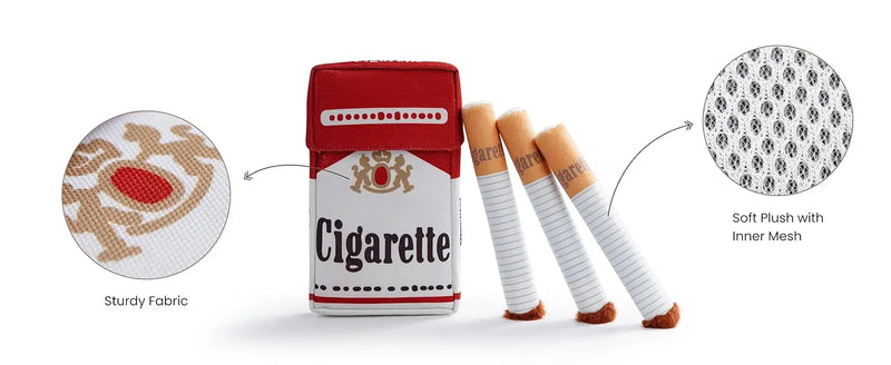 Engraçado interativo brinquedos do cão de pelúcia criativo cigarro interativo