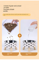 Tigela alimentada para gatos, tigela anti-asfixia para comida de gato