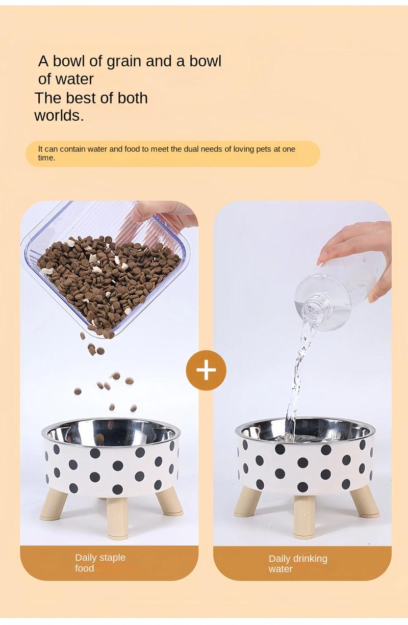 Tigela alimentada para gatos, tigela anti-asfixia para comida de gato